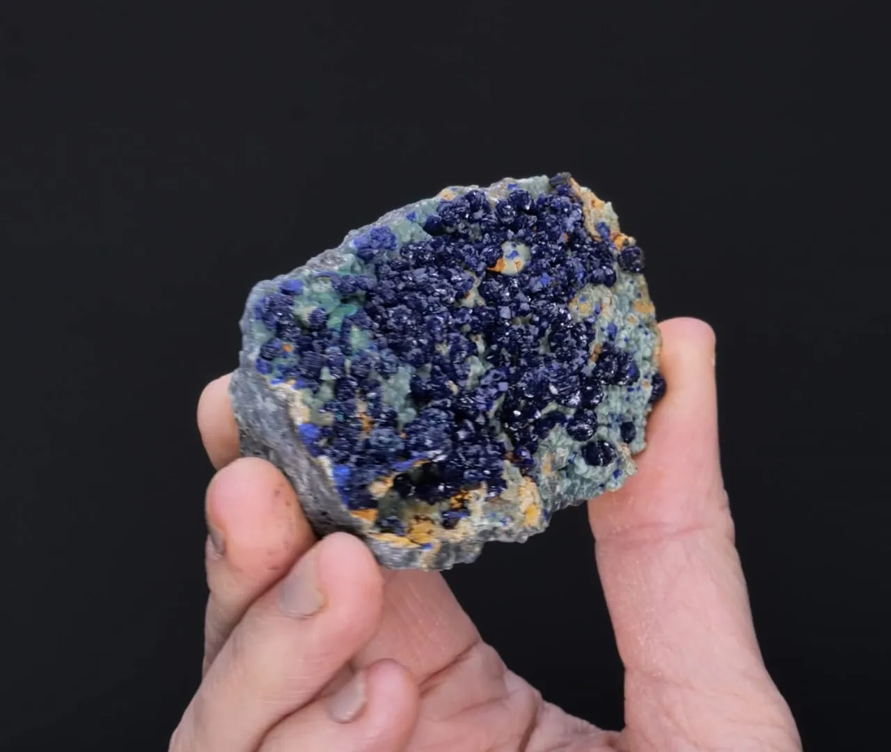 Azurite on Smithsonite - image 2