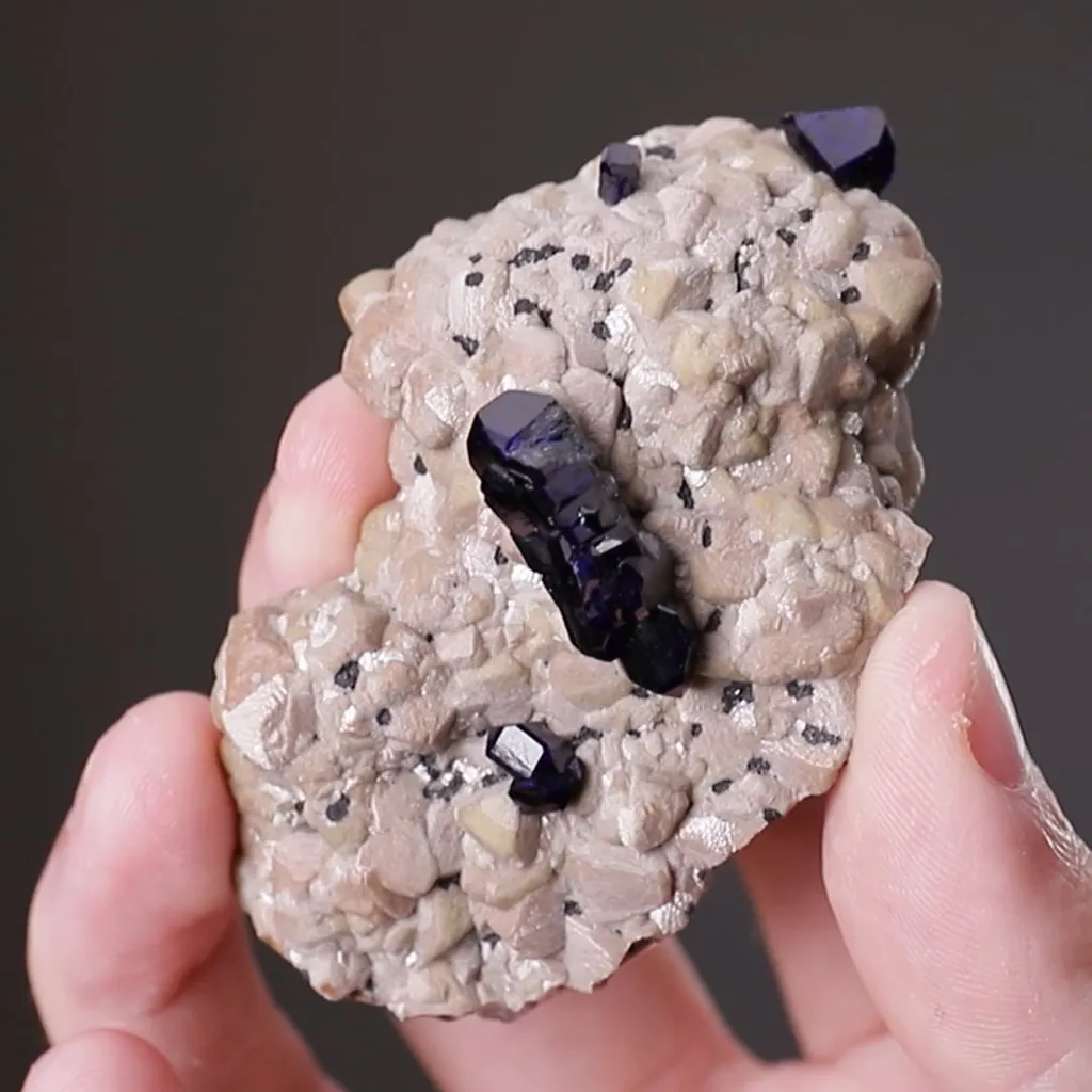 Azurite on Smithsonite - image 2
