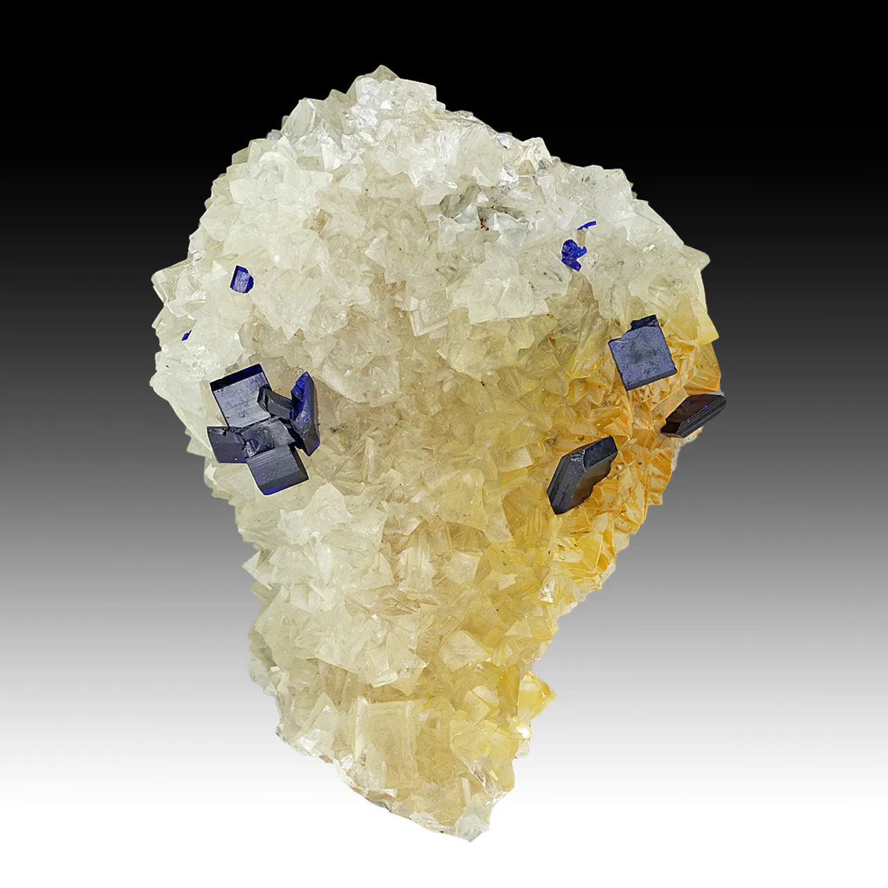 Azurite on Smithsonite - image 1