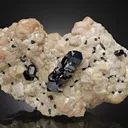Azurite on Smithsonite - image 1