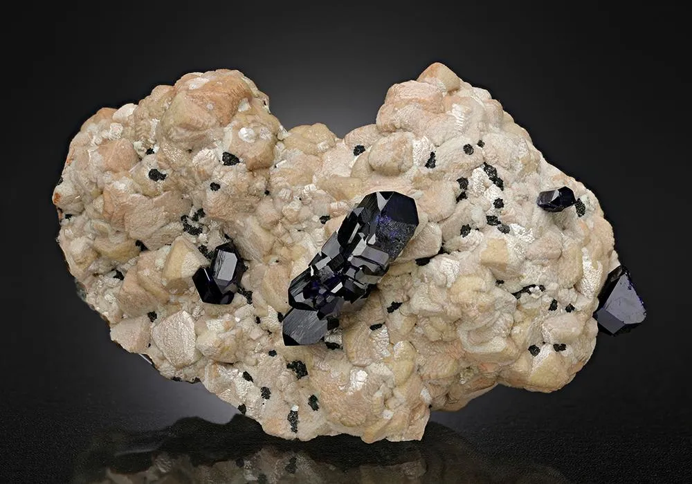 Azurite on Smithsonite - image 1