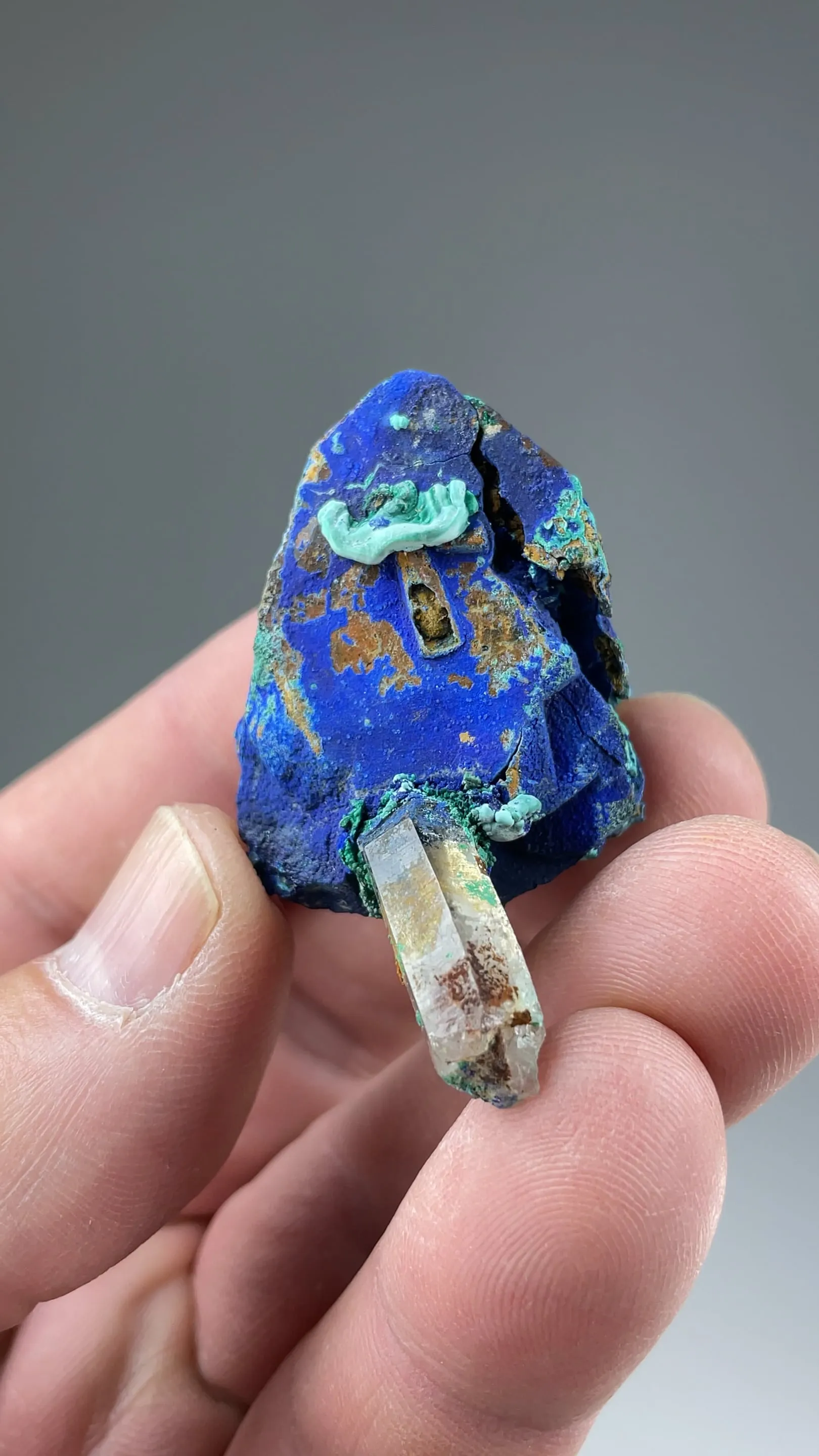 Azurite on Tetrahedrite - image 2