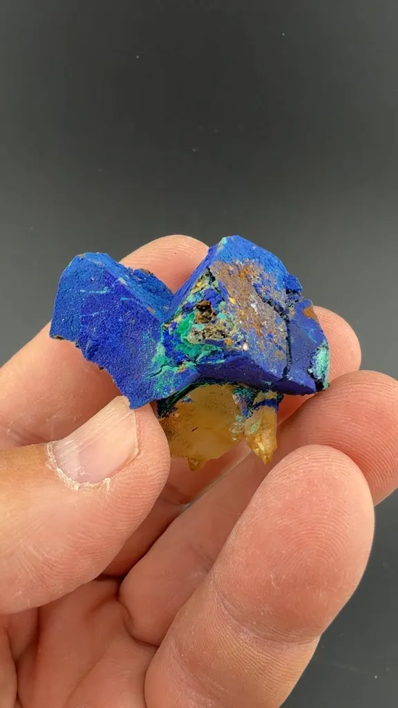 Azurite on Tetrahedrite - image 2