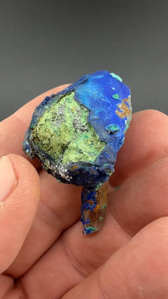 Azurite on Tetrahedrite - image 2