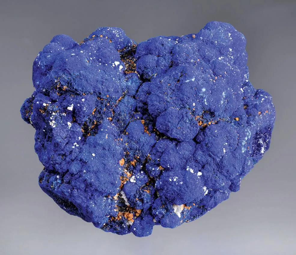 Azurite, Quartz, Iron oxides image