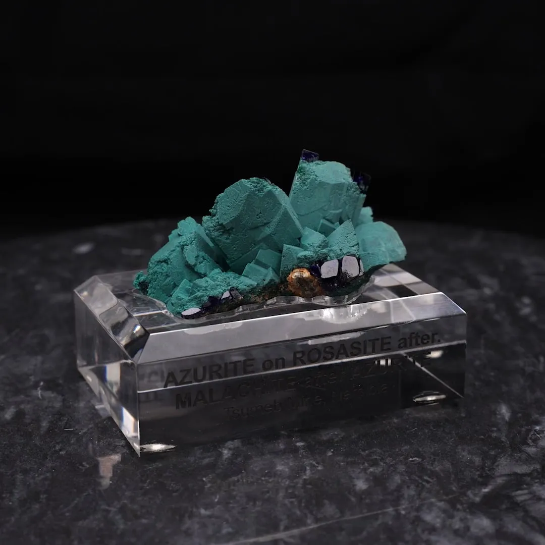 Azurite Rosasite a. Malachite a. Azurite - image 2