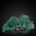 Azurite Rosasite a. Malachite a. Azurite - image 1