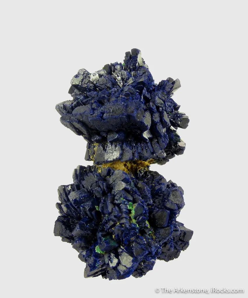 Azurite rosettes with Malachite - image 3