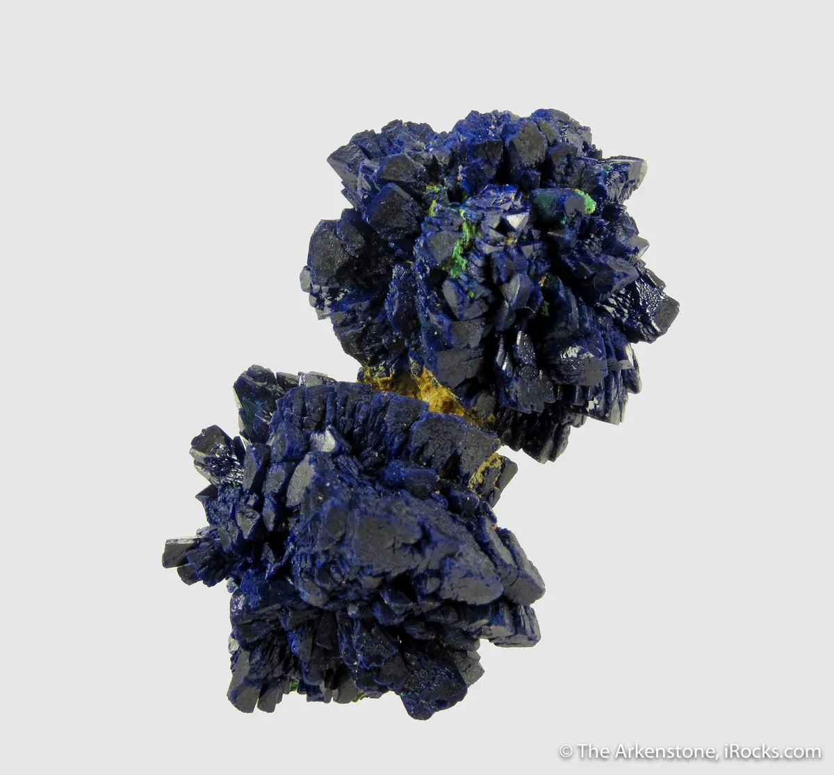 Azurite rosettes with Malachite - image 6