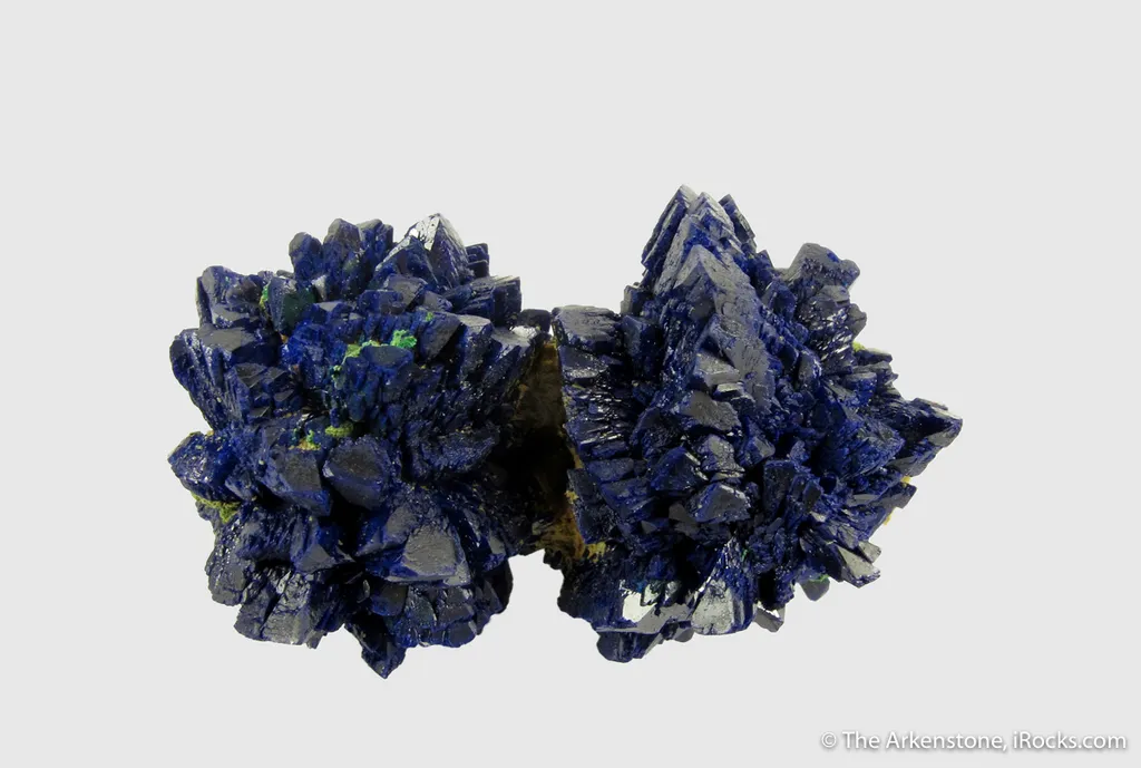 Azurite rosettes with Malachite image