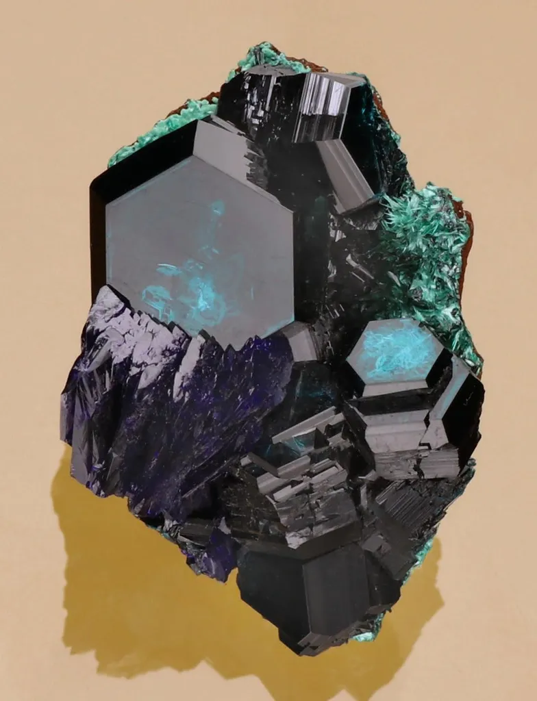 Azurite, Spangolite image