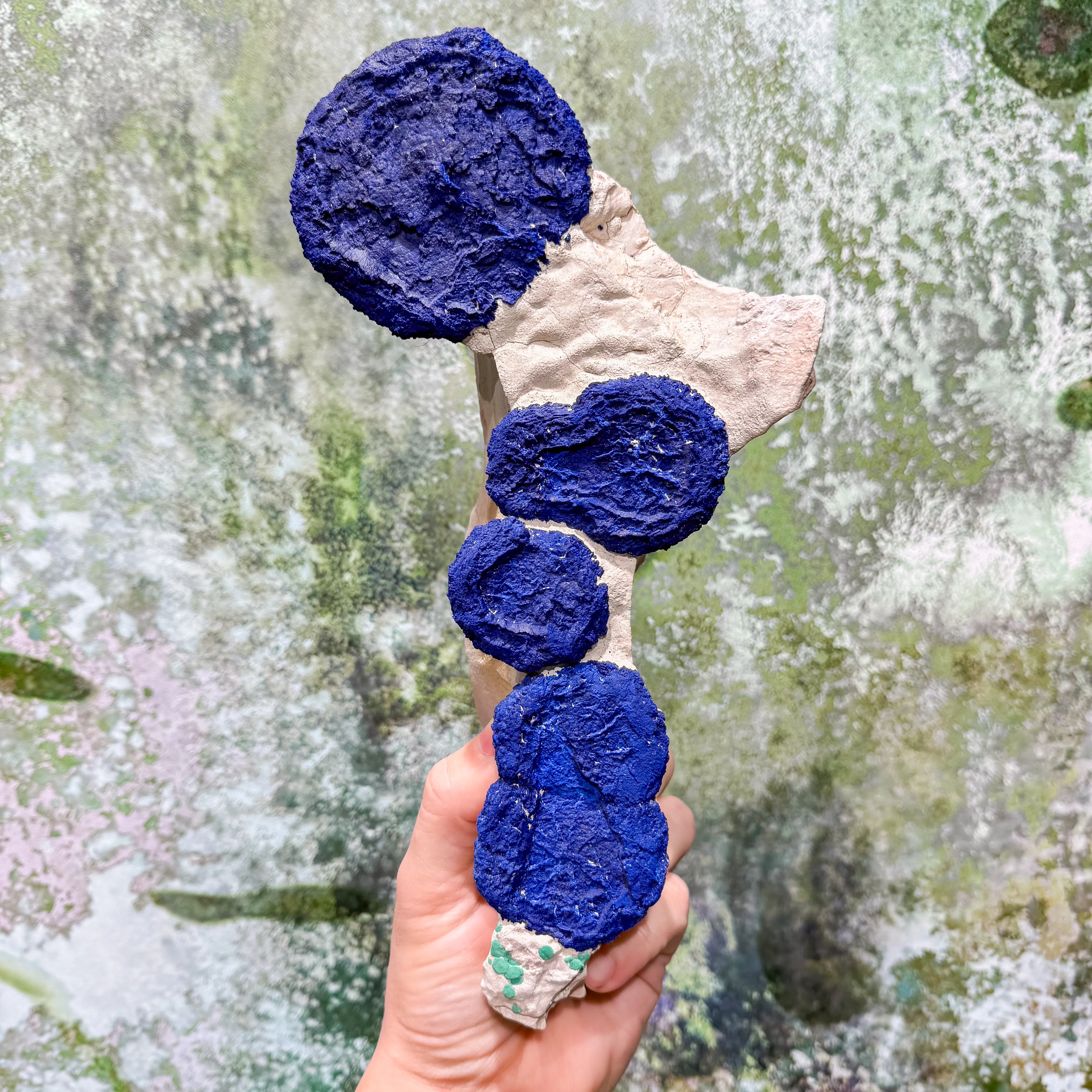 Azurite suns with malachite on kaolinite from Australia, Western Australia - image 1