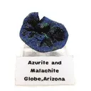 Azurite Vug With Acicular Malachite - image 1