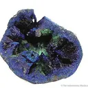 Azurite Vug With Acicular Malachite - image 2