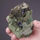 Azurite with Adamite - image 2