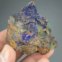 Azurite with Adamite, Mixite, Malachite - image 2