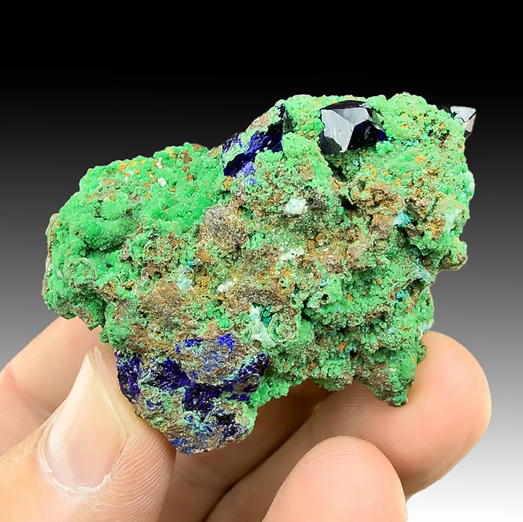 Azurite with Arsentsumebite - image 1