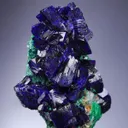 AZURITE with ARSENTSUMEBITE - image 1