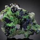 Azurite with Arsentsumebite - image 1