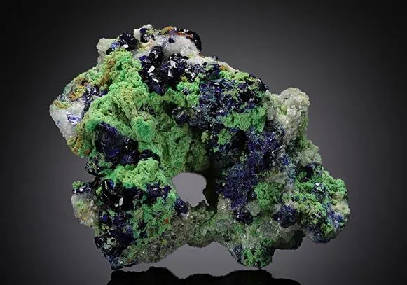 Azurite with Arsentsumebite - image 1