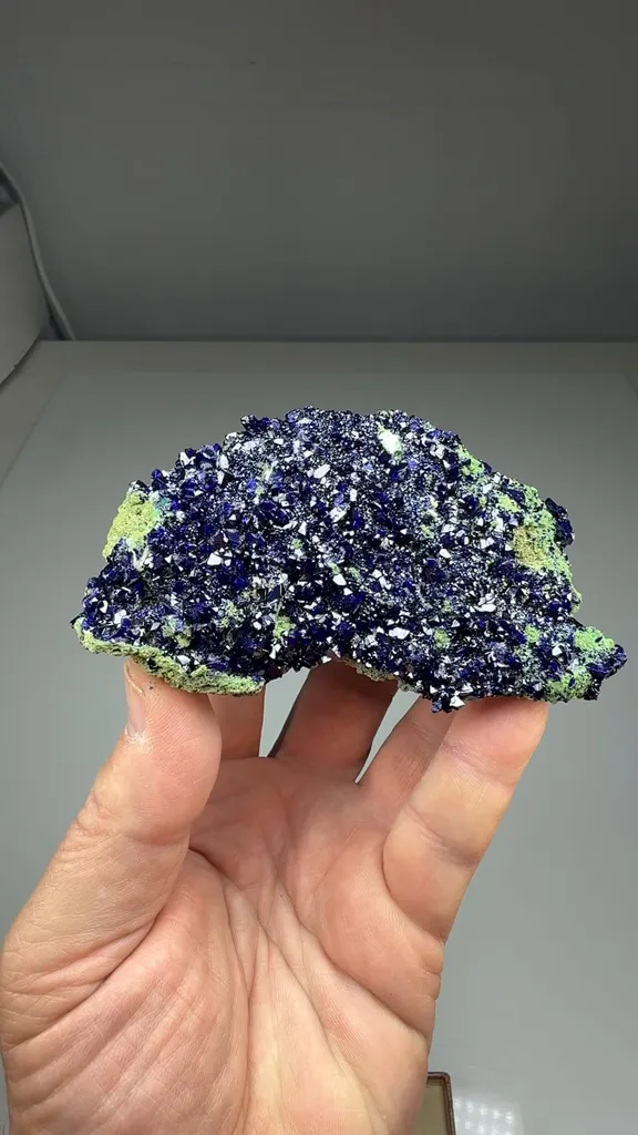Azurite with Arsentsumebite - image 2