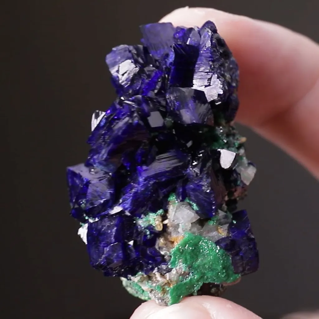 Azurite with Arsentsumebite - image 2