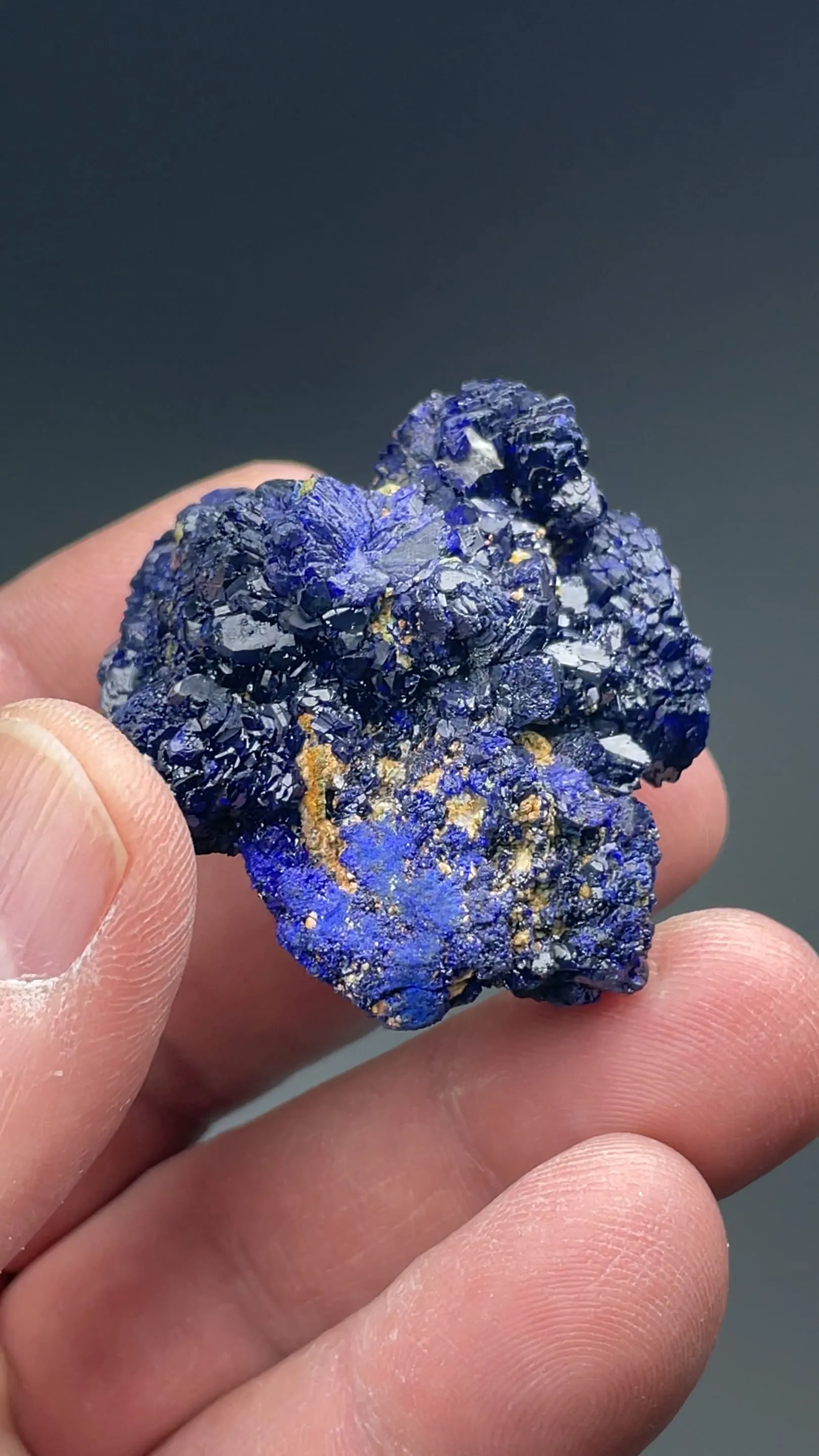 Azurite with Barite - image 2