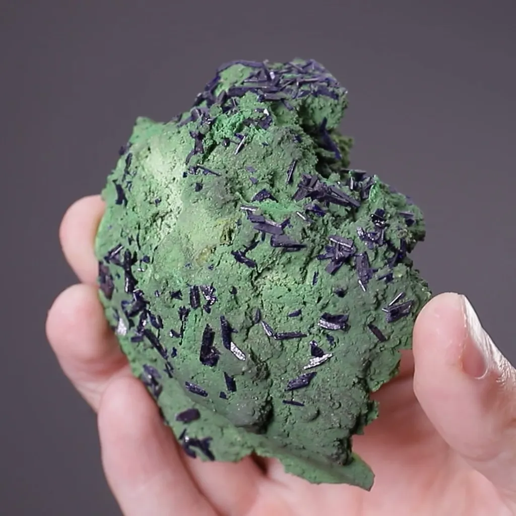 Azurite with Bayldonite - image 2