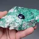 Azurite with Brochantite - image 2