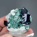 Azurite with Brochantite - image 2