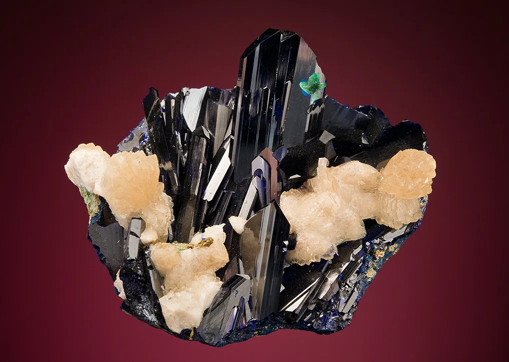 Azurite with Calcite image