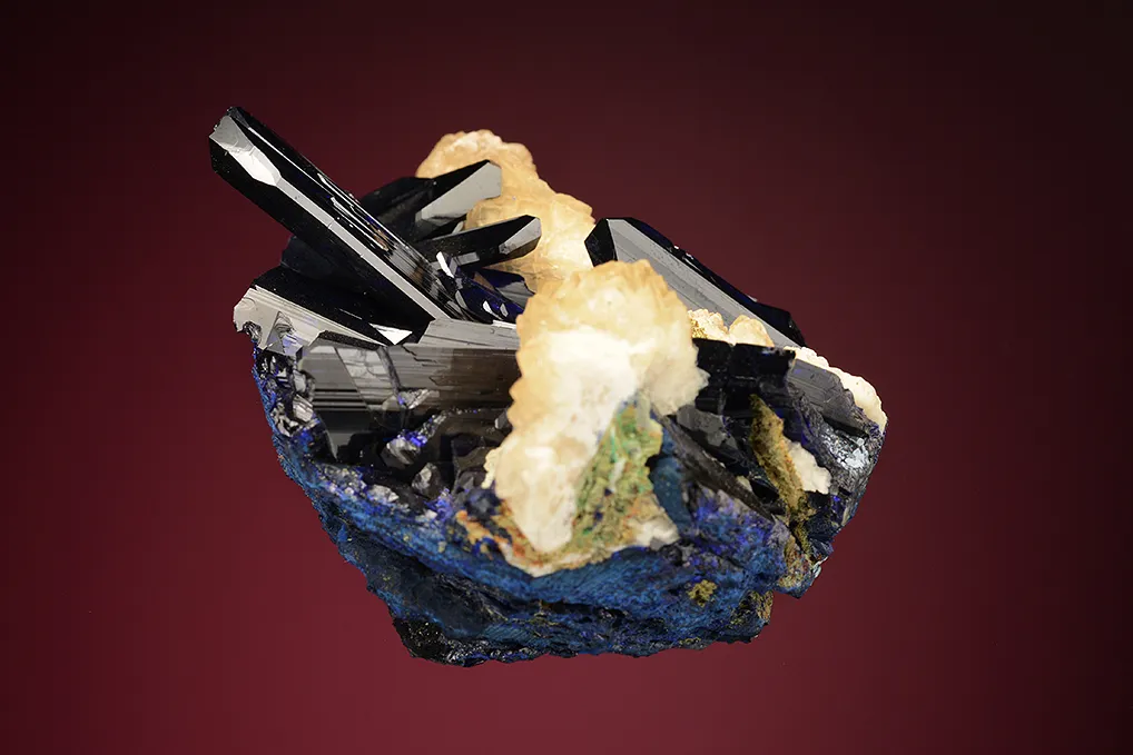 Azurite with Calcite - image 4