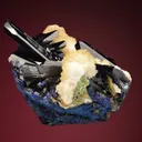 Azurite with Calcite - image 4