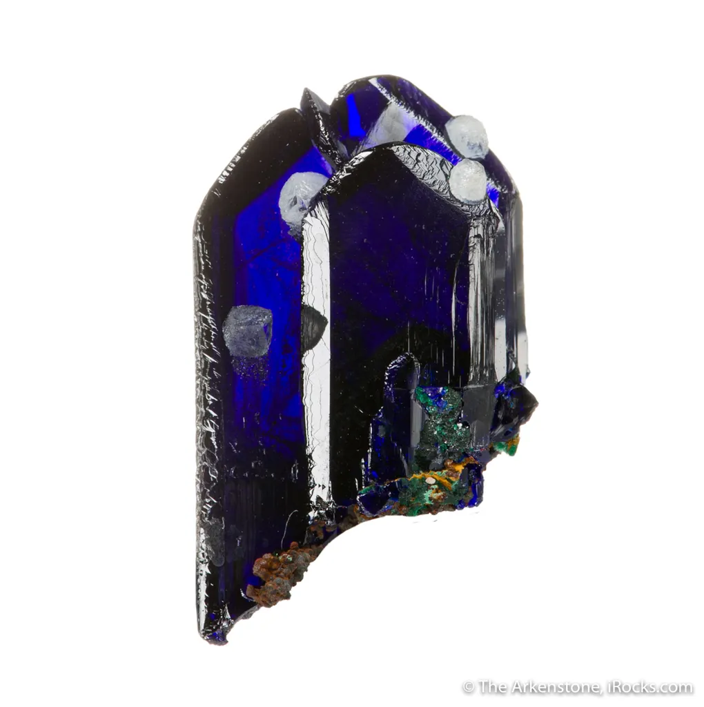 Azurite with Calcite image