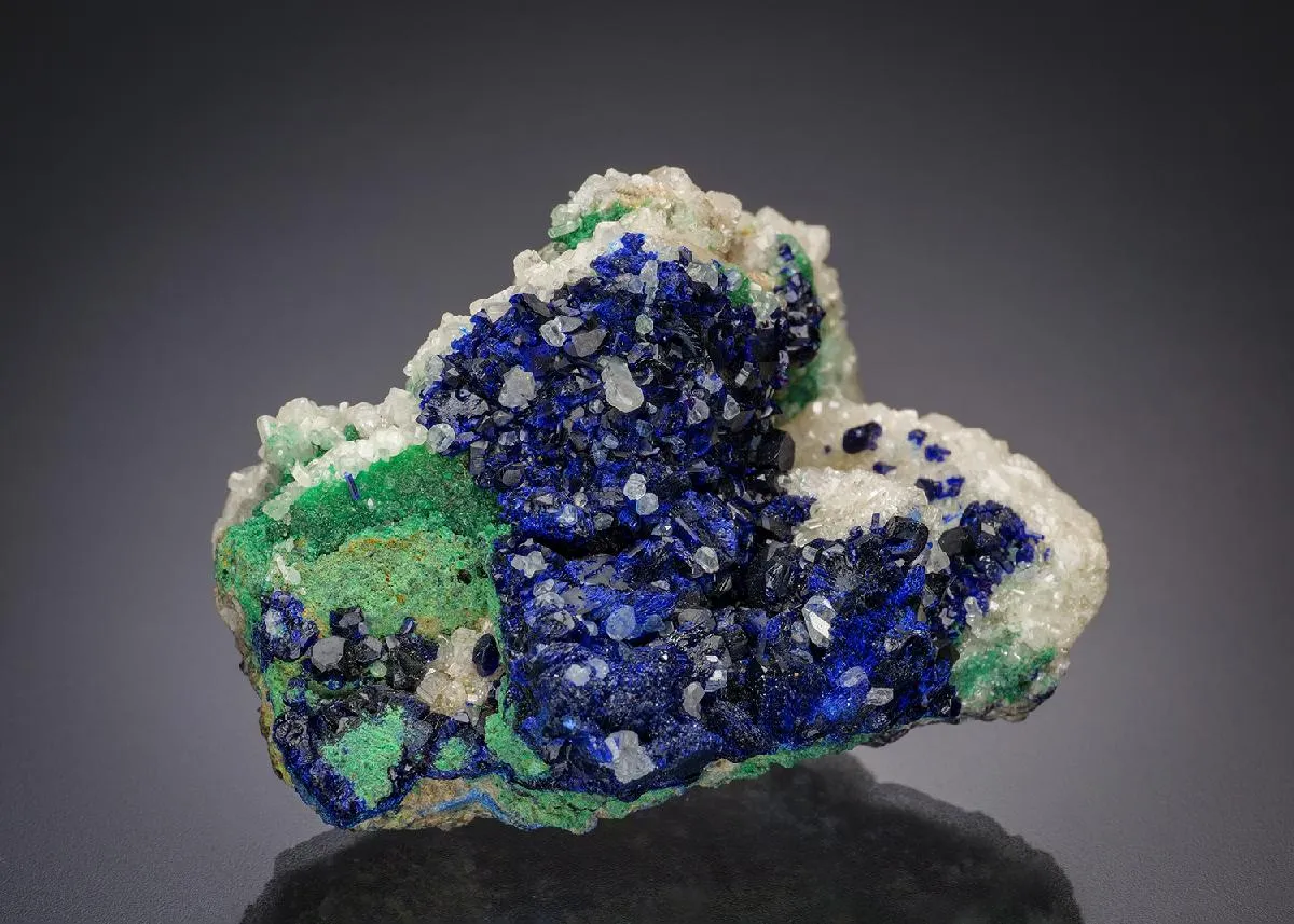 Azurite with Cerussite - image 1