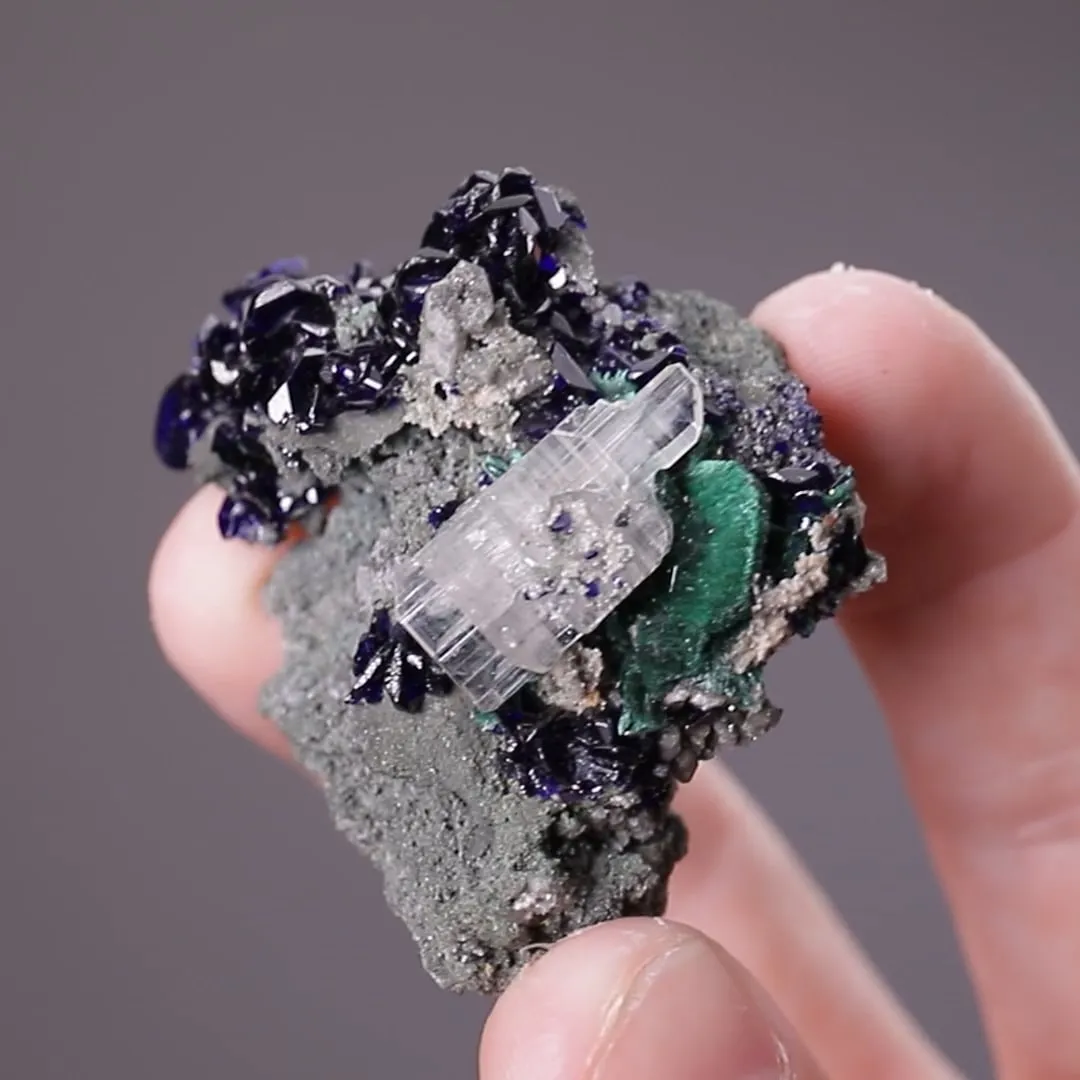 Azurite with Cerussite - image 2
