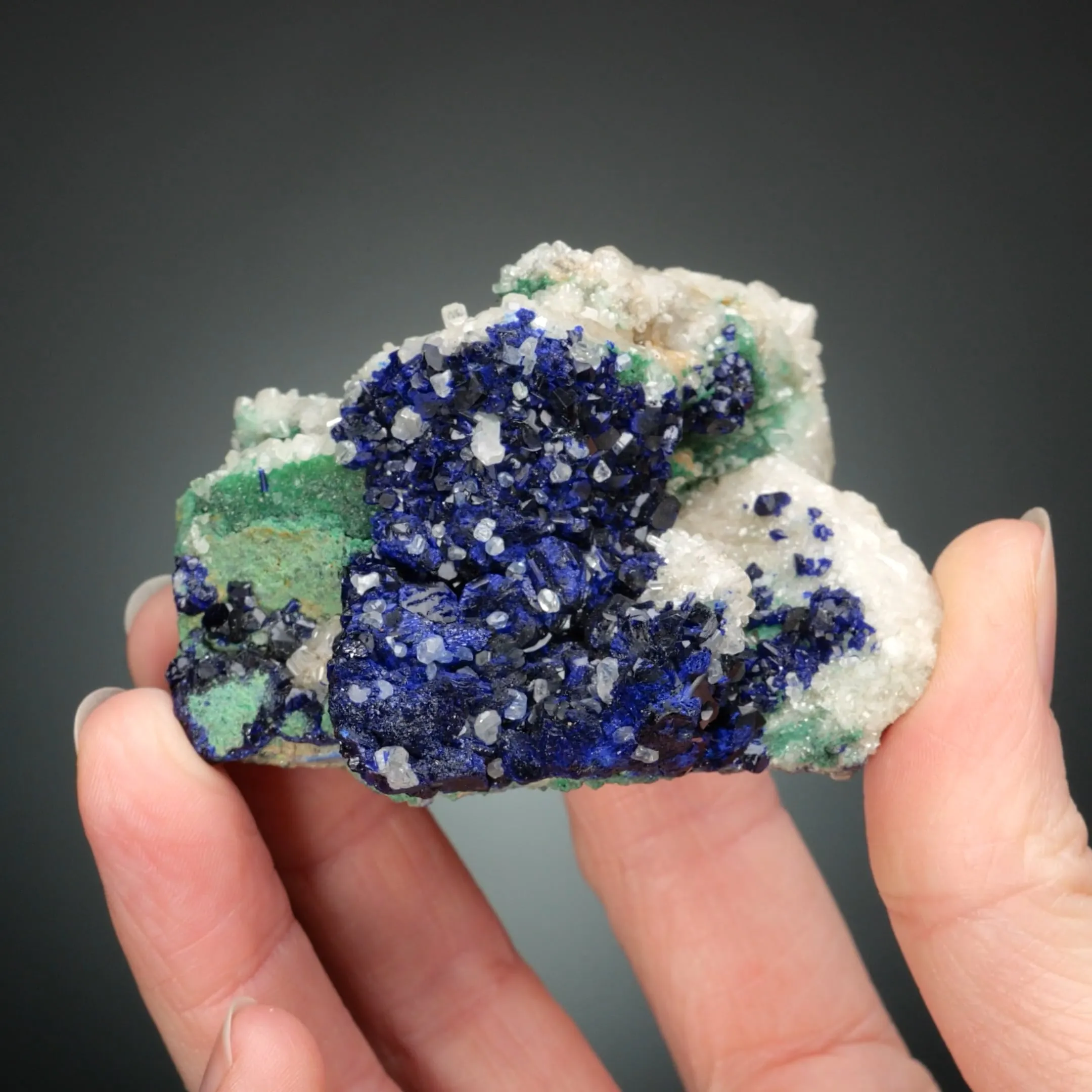 Azurite with Cerussite - image 2