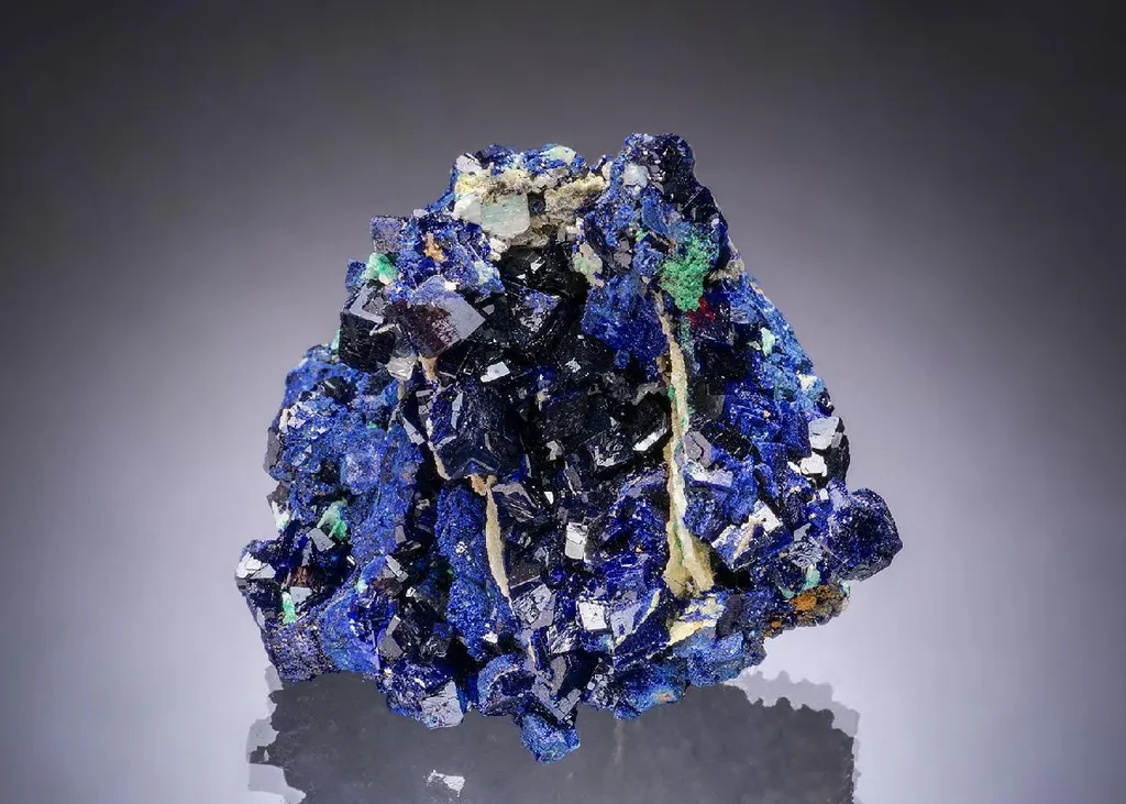 Azurite with Cerussite and Arsentsumebite
