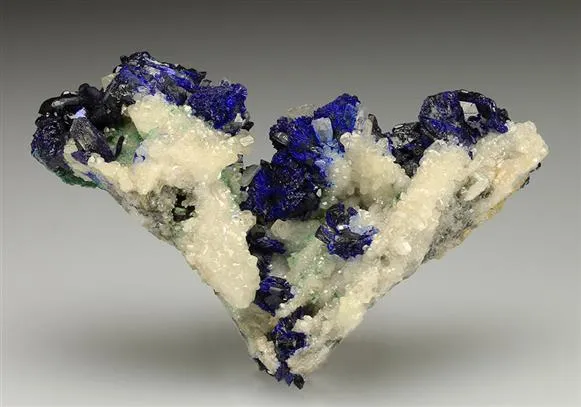 AZURITE with CERUSSITE - image 1