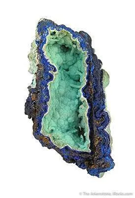 Azurite With Chalcoalumite - image 2