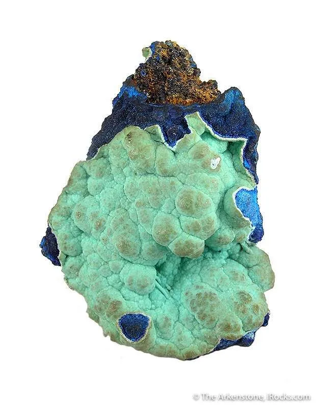Azurite With Chalcoalumite image
