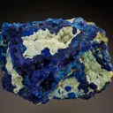 Azurite with Chalcoalumite and Malachite - image 1