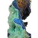 Azurite With Chalcoalumite - image 3