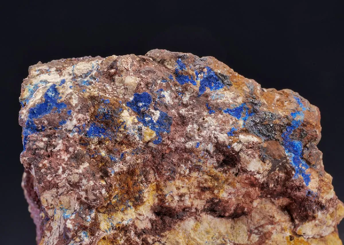 Azurite with Cinnabar - image 1
