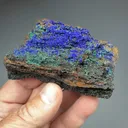 Azurite with Conichalcite, Agardite - image 2