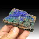 Azurite with Conichalcite, Agardite - image 1