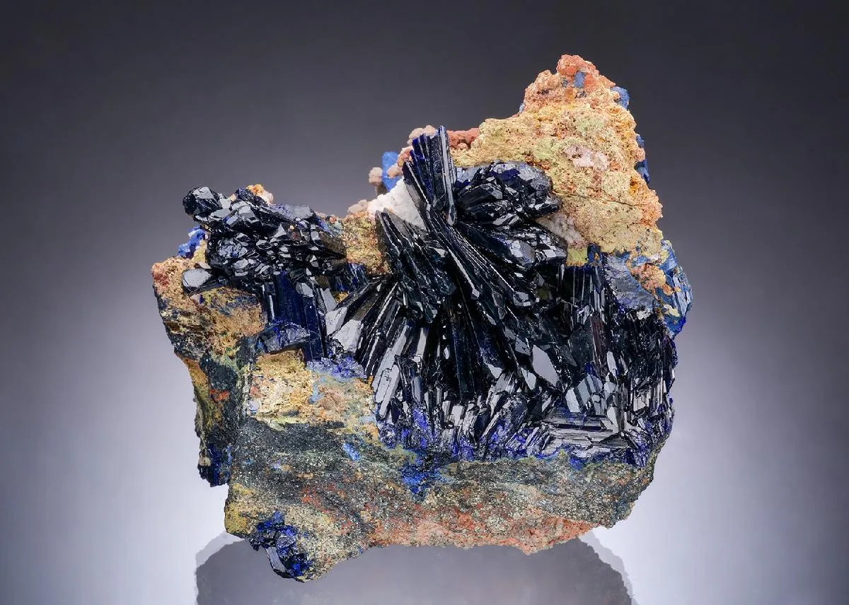 Azurite with Dolomite - image 1