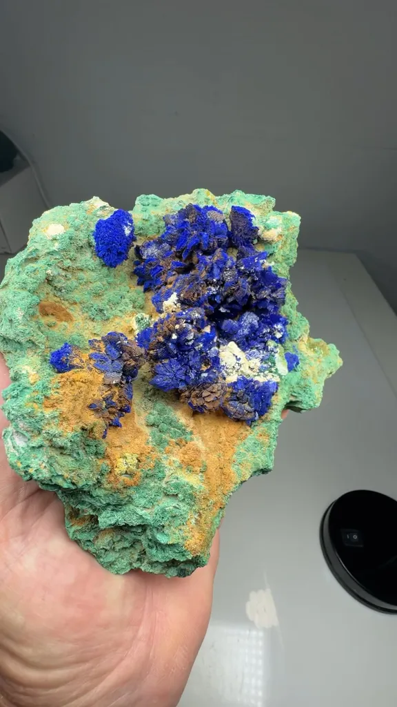 Azurite with Malachite image