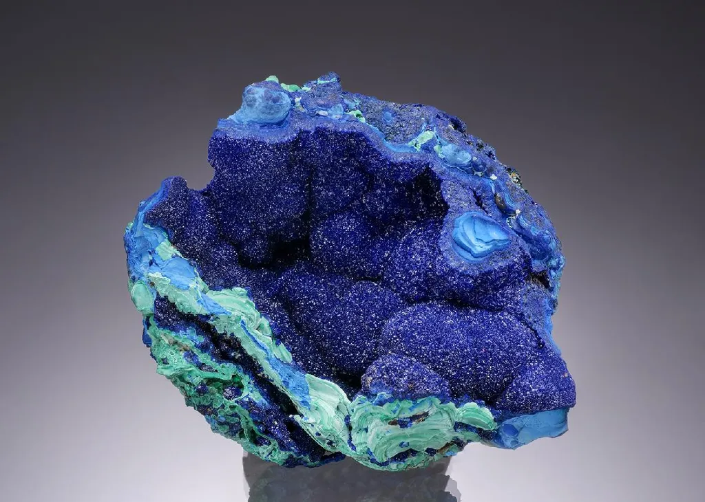 AZURITE with MALACHITE