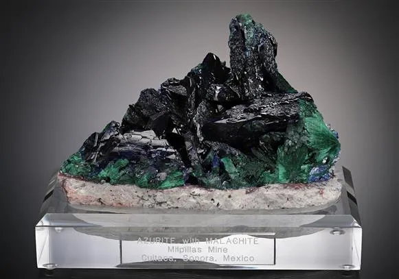 Azurite with Malachite image
